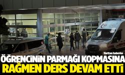 İlkokulda kan donduran olay… Parmağı kopan öğrenci bir ders boyunca sınıfta kaldı!