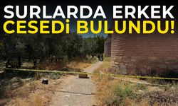 Tarihi surların dibinde erkek cesedi bulundu