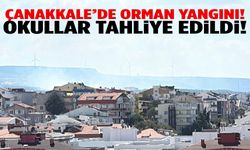 Çanakkale’de orman yangını! Okullar tahliye edildi