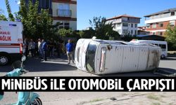 Denizli’de kaza… Minibüs ile otomobil çarpıştı!