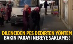 Dilencinin para saklama yöntemi şok etti! Midenizi bulandırabilir…