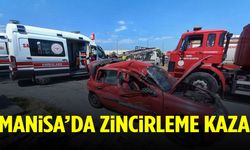 Manisa'da zincirleme trafik kazası: 3 kişi yaralı