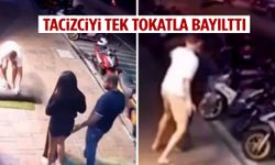 Eşini taciz eden sapığı tek tokatla yere seren adam gündem oldu