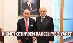 Eski CHP Genel Başkanı Hikmet Çetin’den Bahçeli’ye ziyaret