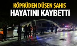 Eski köprüde facia… Alkol alan şahıs köprüden dereye düştü!