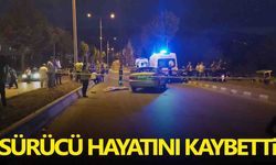 Takla atan otomobil sürücüsü kaza yerinde can verdi!