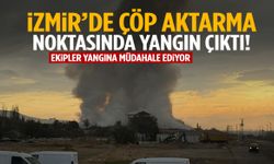 İzmir’de çöp aktarma noktasında yangın!