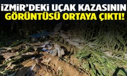 İzmir’de eğitim uçağının düşme anı kamerada