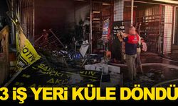 İzmir’de sanayi sitesinde yangın: 3 iş yeri kül oldu