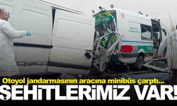 Jandarma aracına minibüs çarptı: 2 asker şehit, 1 sivil hayatını kaybetti