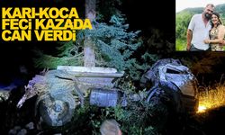 Kamyon uçuruma yuvarlandı: Karı koca hayatını kaybetti