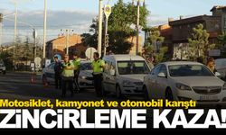 Kütahya’da zincirleme kaza… Motosiklet sürücüsü yaralandı!