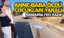 Manisa’da feci kaza… Lastik değiştiren çifte kamyonet çarptı!