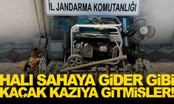 Manisa’da 10 kişilik kaçak kazı ekibine suçüstü!
