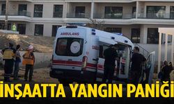Manisa’da inşaatta yangın paniği!