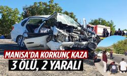 Manisa’da korkunç kaza: Araç alev aldı… Yanarak can verdiler!