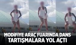 Modifiye fuarında dans tartışma yarattı