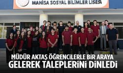 Müdür Aktaş öğrencilerle bir araya gelerek taleplerini dinledi