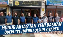 Müdür Aktaş’tan yeni başkan Ödevli’ye hayırlı olsun ziyareti