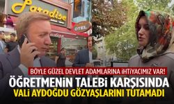 Öğretmen ağlayınca vali de gözyaşlarını tutamadı