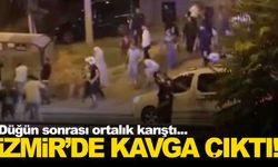 İzmir’de düğün çıkışında kavga… Ortalık savaş alanına döndü!
