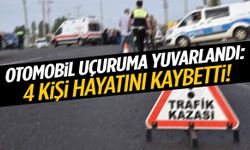 Otomobil uçuruma yuvarlandı: 4 kişi hayatını kaybetti!