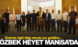 Özbek heyet Manisa’da… Üzüm hakkında bilgi aldılar!