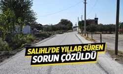 Salihli'nin yıllar süren sorunu çözüldü
