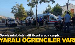 Manisa’da faciadan dönüldü… Servis minibüsü hafif ticari araca çarptı!