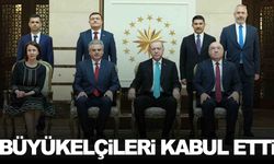 Cumhurbaşkanı Erdoğan 4 ülkenin büyükelçisini kabul etti
