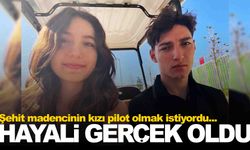 Somalı şehit madencinin kızı Betül pilotluk hayaline kavuştu
