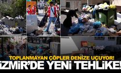 İzmir’de yeni tehlike… Toplanmayan çöpler denize uçuyor!