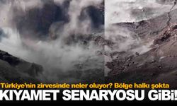 Türkiye’nin en yüksek dağında neler oluyor? Büyük gürültü koptu… Her yeri toz kapladı!