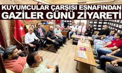 Manisa Kuyumcular Çarşısı esnafından gazilere anlamlı ziyaret