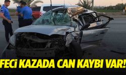 İnfaz koruma memurlarının bulunduğu otomobil kaza yaptı!