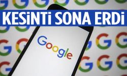 Yarım saatlik Google kesintisi sona erdi!