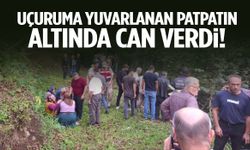 Yaşlı adam uçuruma yuvarlanan patpatın altında can verdi!