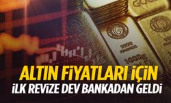 Altın fiyatlarında ilk revize geldi! Dev bankadan dikkat çeken tahmin…