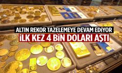 Altın rekor tazelemeye devam ediyor! İlk kez 4 bin doları aştı…