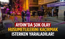 Aydın’da şok olay… Husumetlilerini kaçırmak isterken yaradılar!