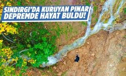 20 yıl sonra depremle can buldu! Sındırgı’daki pınar yeniden akıyor