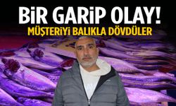 Bir garip olay: Müşteriyi balıkla dövdüler!