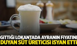 Süt üreticisi gittiği lokantada ayranın fiyatını duyunca isyan etti!