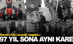 Demirci’de 97 yıl önceki Cumhuriyet Karesi yeniden canlandı