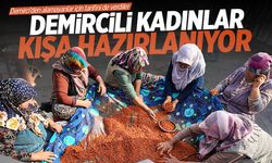 Demircili kadınlar kışa hazır! Bulamayanlar için tarifini de verdiler...