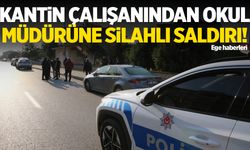 Kantin çalışanı okul müdürüne silahlı saldırı düzenledi!