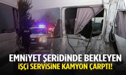 Denizli’de BİM kamyonu emniyet şeridinde bekleyen işçi servisine çarptı: 1 ölü