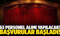 Sınavsız 63 personel alımı yapılacak!
