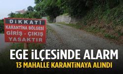 Ege ilçesinde alarm! 13 mahalle karantinaya alındı
