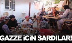 Turgutlulu kadınlar Gazze’ye destek için sarma sarıyor